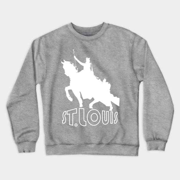 Saint Louis Statue - STL Crewneck Sweatshirt by BentonParkPrints